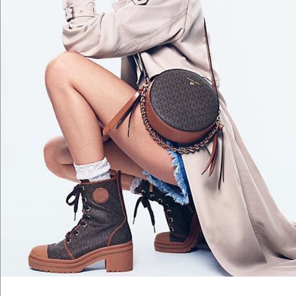 Michael kors brown combat boots - Picture 1 of 9